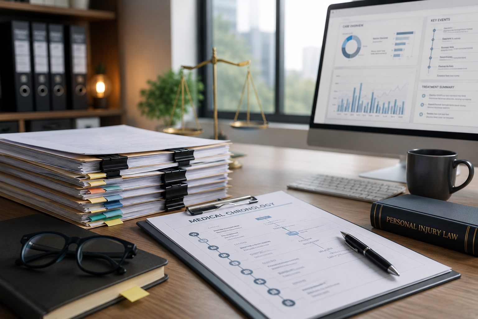 Demand letter evidence organization