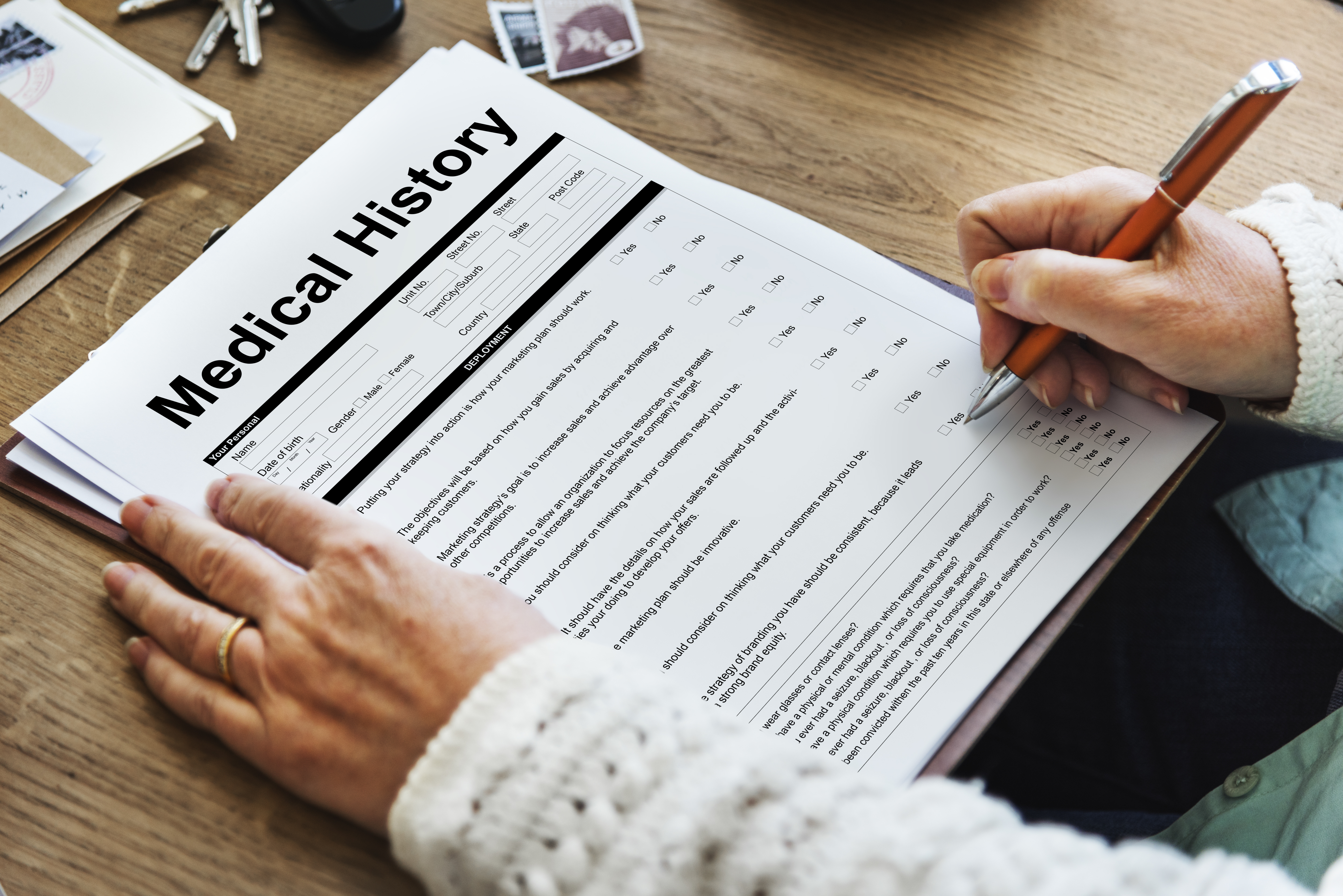 Clinical documentation organized for pain and medication review