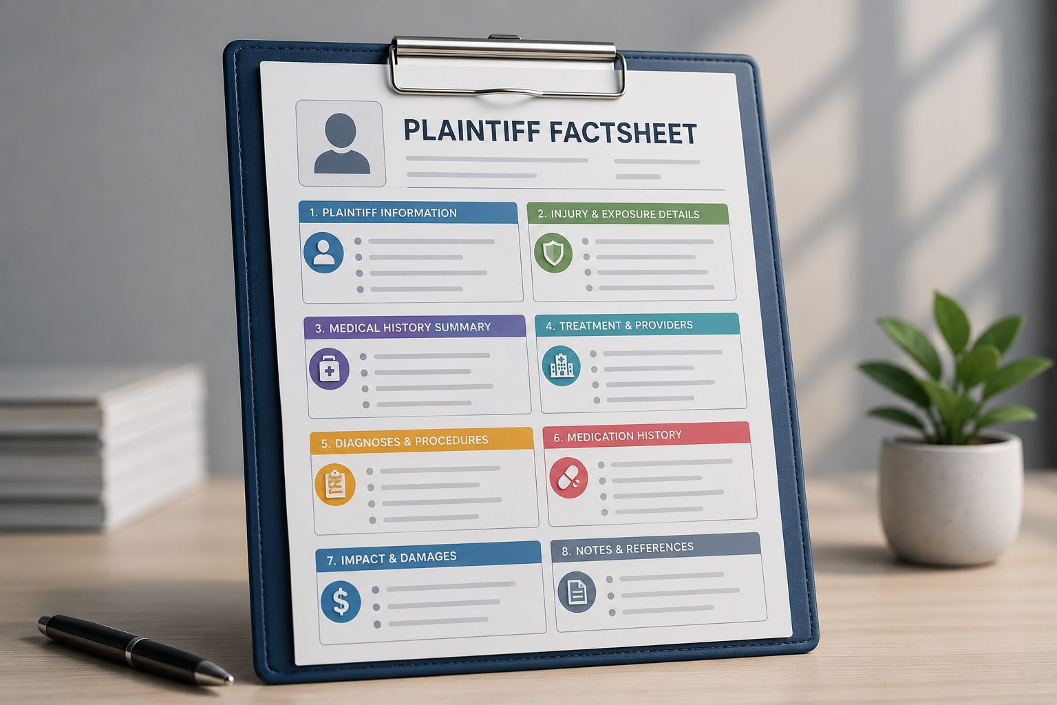 Plaintiff factsheet final review